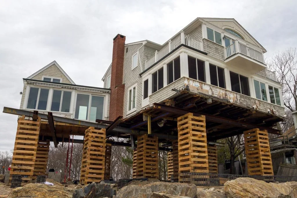 Elevated Pilings or Stilts Foundation Repair in Dale City, VA